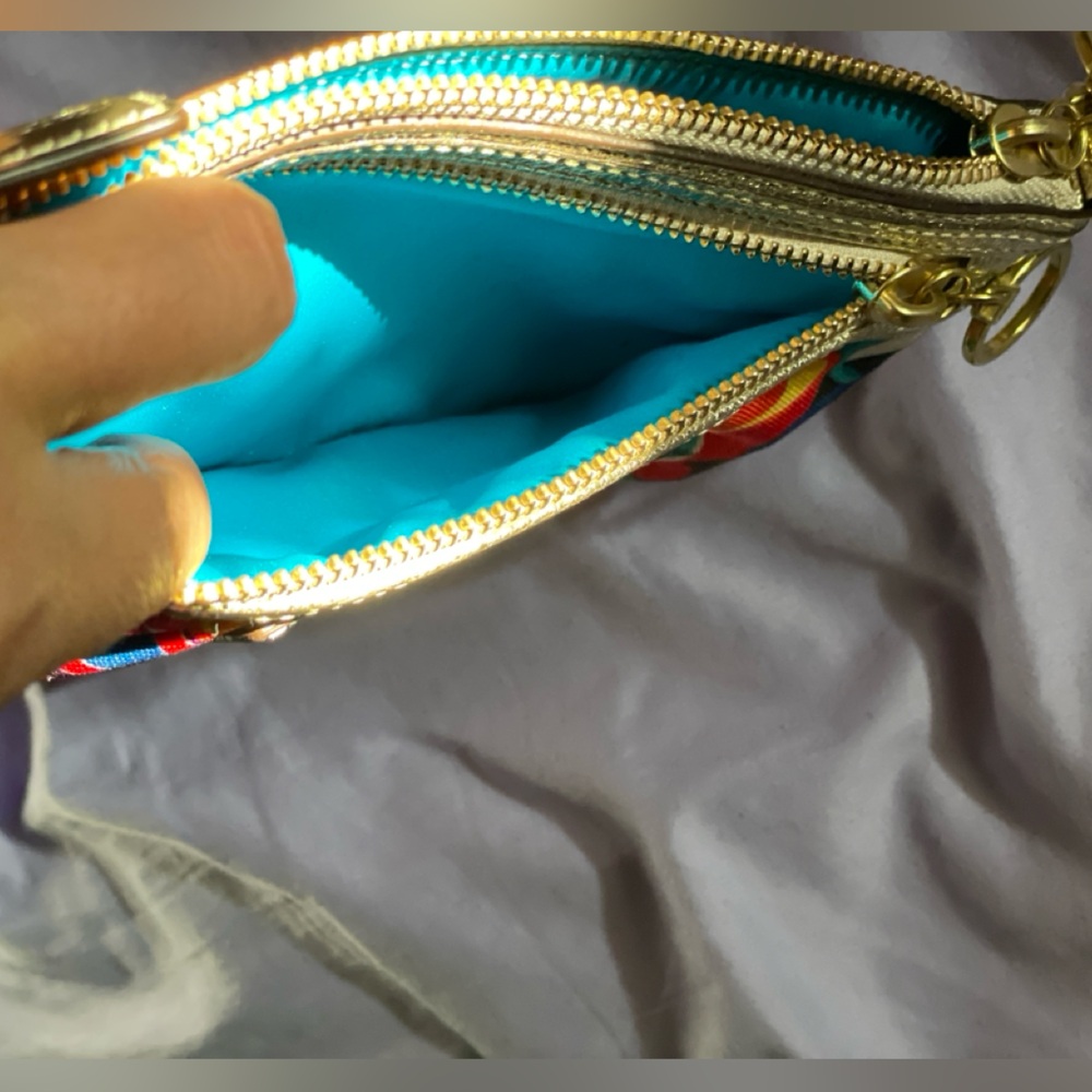 Coach Colorful Wristlet with Gold Details - Picture 4 of 4
